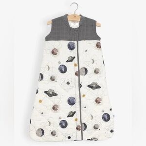 Little Unicorn Cotton Muslin Quilted Sleep Bag in Planetary Medium 6-12 Months